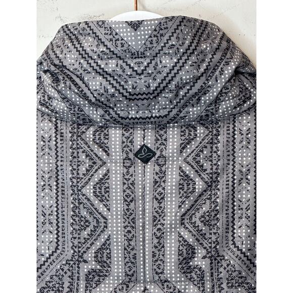 Prana Lily Puffer Jacket Gull Flurry Gray Geometric Women's Medium NWT Outdoors - Picture 5 of 15